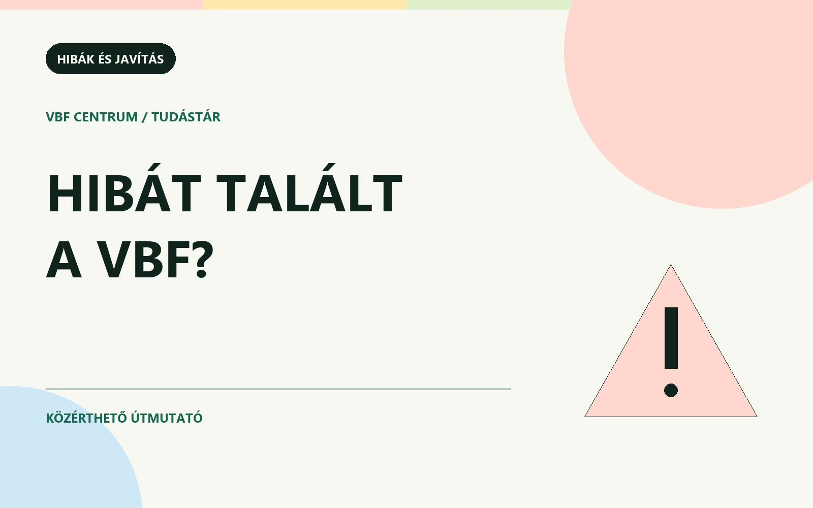 Hibát talált a VBF feliratú grafikus borító figyelmeztető jellel és villamos áramkörrel