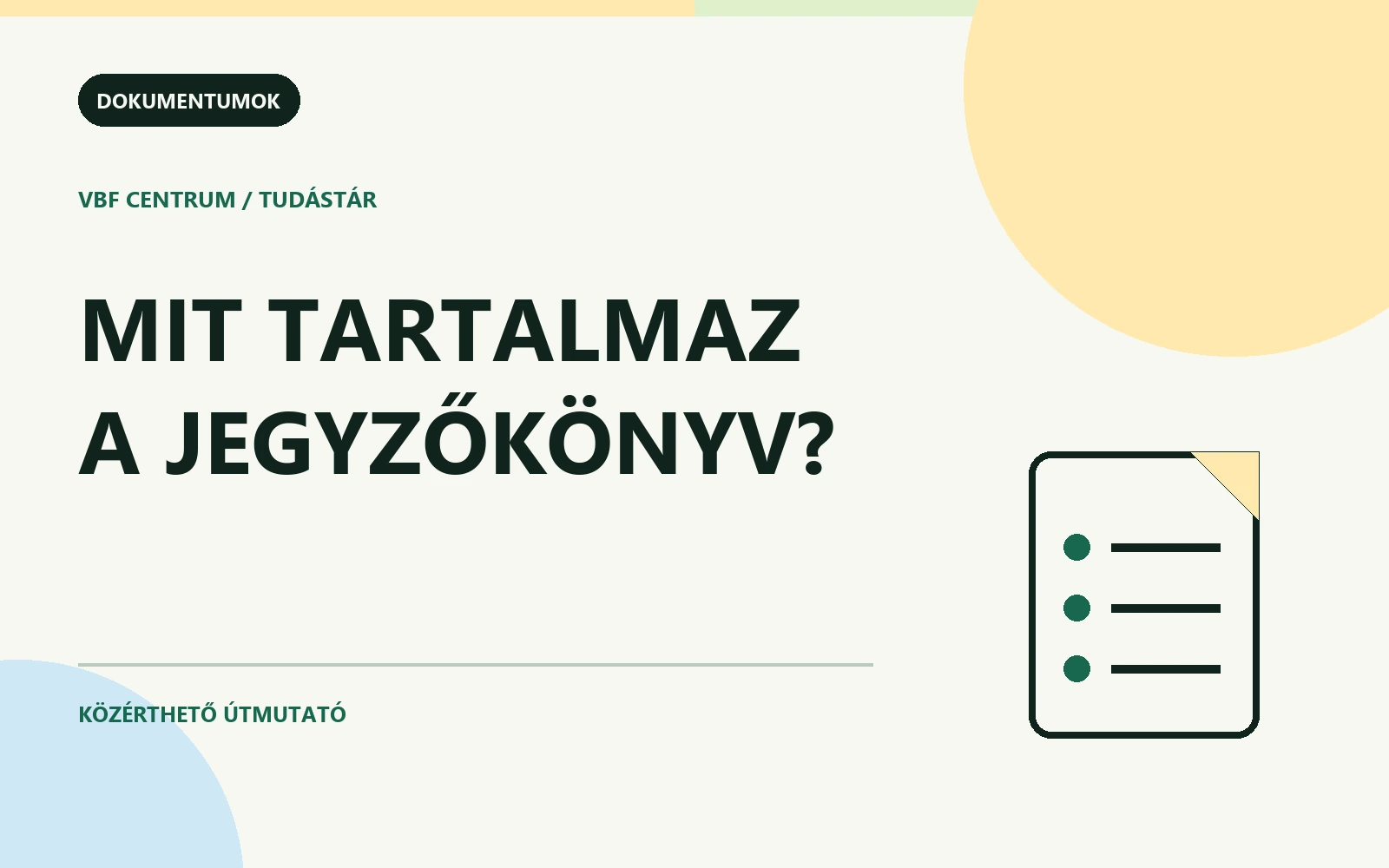 Mit tartalmaz a jegyzőkönyv feliratú grafikus borító dokumentummal és ellenőrzőjelekkel